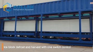 JDK100 containerized direct cooling ice block machine #ContainerizedIceMachine #koller