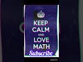 math's lover's #ytshorts #viral #trainding #song#subscribe