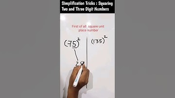 Magic  Of 5 ✨ || Squaring Tricks #mathtricks #ytshorts #viral #shorts