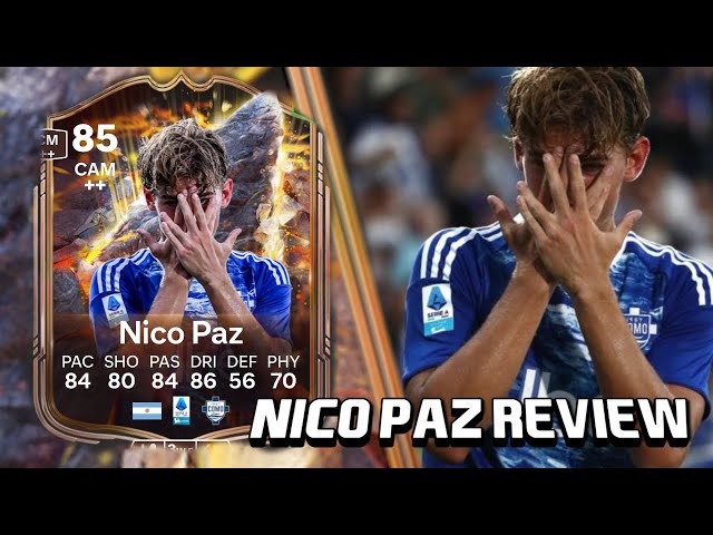Carta FUT Nico Paz EA FC 26 – Formato A4/A5, Stampa Su MDF 5 Mm, Personalizzabile Con Nome E Foto, Regalo Per Tifosi