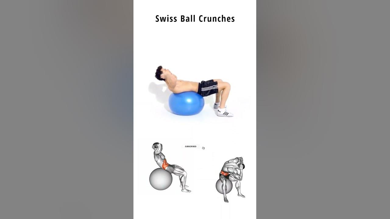 Swiss ball crunches and variations YouTube