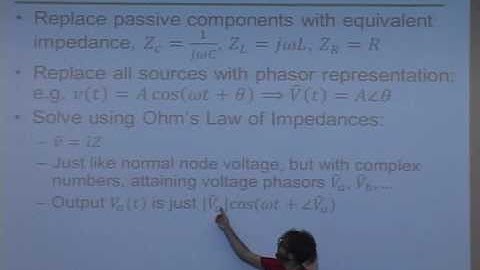 Introduction to Microelectronics - Phasors, impedence ,Transfer functions, filters (part 6/17)