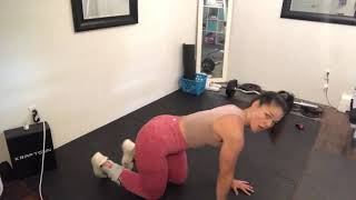 Donkey kicks to fire hydrants - MadisonMuscles
