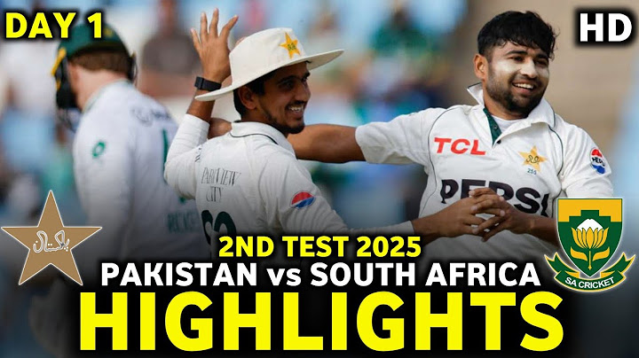 Pakistan vs South Africa 2nd Test DAY 1 Full Match Highlights | PAK vs SA 2nd Test DAY 1 Highlights