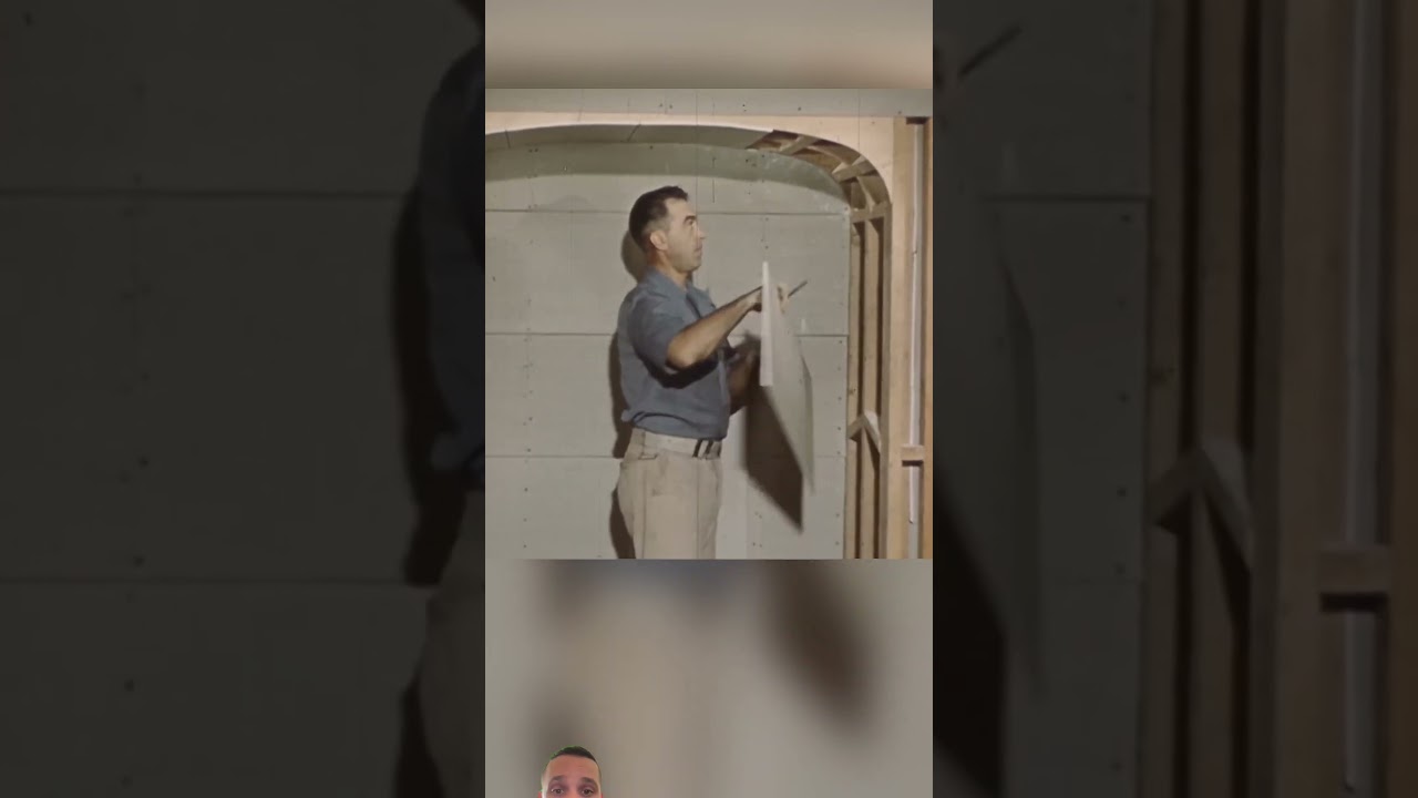 Artisan plaquiste des années 1940-1950   