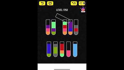 water sort puzzle level 1750