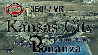 360º VR Flight: Take-Off from Kansas City International Airport