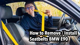 My BMW E90 Get`s New Seatbelt Color! Yah or Nah?