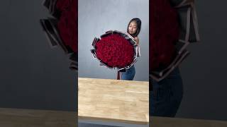 100 Roses #100roses #florist #flowers #flowerbouquet #diybouquet #recipe #flowershop #flowerdesign