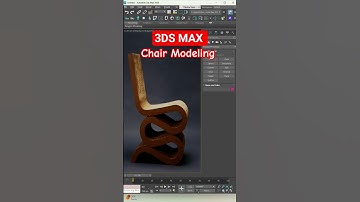 ✅ Chair Modeling in 3ds Max 🪑 | Line + Fillet + Enable in Renderer | Quick Tip