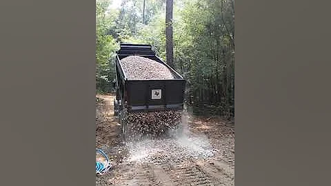 Gravel driveway -Three inch stone for the base.