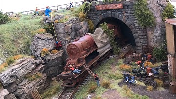 OO Scale diorama - Dylan Bros Scrapyard. Railway. Railroad. Diorama