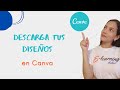 Como Descargar los Diseños hechos con canva