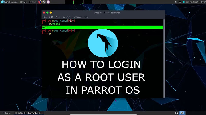 HOW TO LOGIN AS A ROOT USER IN PARROT OS | 2021 | Parrot 4.11.2