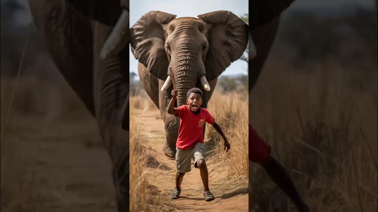 Слон напал на человека на дороге|видео со слонамиСлон напал на человека на дороге|видео со слонами