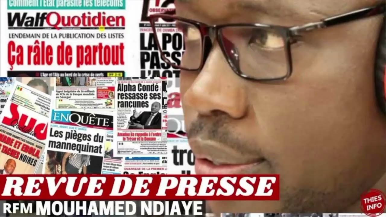 REVUE DE PRESSE RFM, REVUE DE PRESSE AUJOURD'HUI 07 03 2026