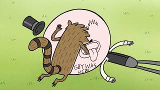 Rigby Draws On Pops Face