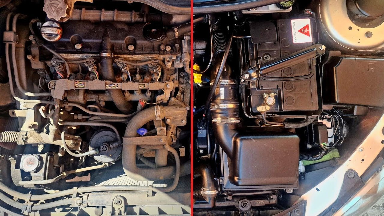 Ep.4 Peugeot 206| Cómo limpiar el MOTOR DEL COCHE (fácil y sin riesgos)