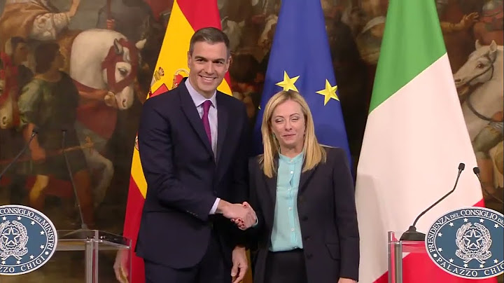 GIORGIA MELONI IN CONFERENZA STAMPA CON IL PREMIER SPAGNOLO PEDRO SÀNCHEZ