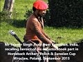 Tejveer singh jhala horseback archery polish   eurasian cup wroclaw poland september 2015