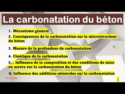 Vidéo: Où se produit l'altération par carbonatation?