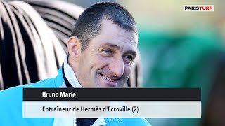 Bruno Marie, entraîneur de Hermès d'Ecroville (01/12 à Paris-Vincennes)