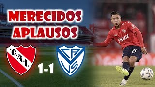 Merecidos aplausos - Análisis de Independiente 1 - Vélez 1
