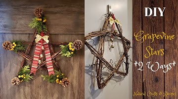 DIY Grapevine Star Wreaths *2 Ways* - Fabulous for every season!