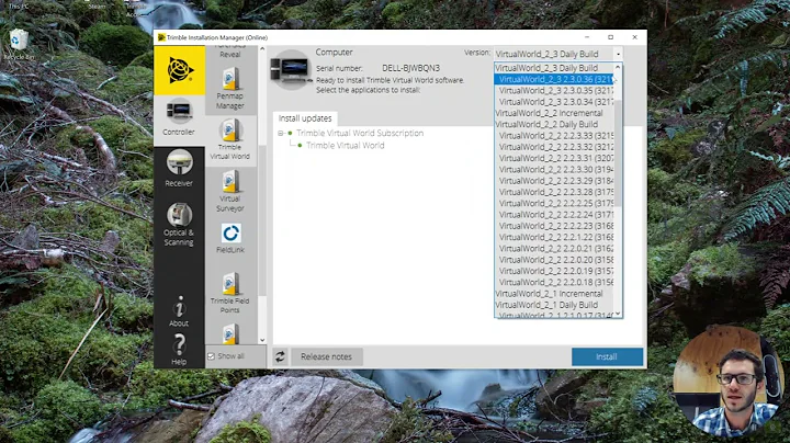 Trimble Virtual World - Installation