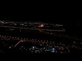 Beauty of landing in Muscat at night.