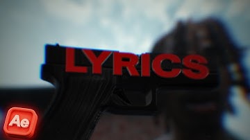 INSANE 3D GUN + LYRICS ANIMATION in After Effects