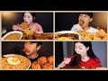 ASMR Ramen and Fried Chicken Compilation - Crunchy and Chewing Eating Sounds Mukbang Party