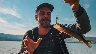 Pike in the Rain from the boat - ReWik Fishing