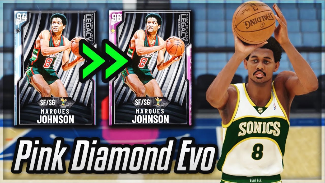 PINK DIAMOND EVO MARQUES JOHNSON GAMEPLAY!! ONE OF THE BEST EVO CARDS IN NBA 2K20 MyTEAM!! - YouTube