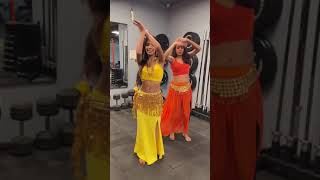 Belly Dance In Gym Girl