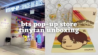 Goodbye SPACE OF BTS POP-UP STORE + Line Friends Store Vlog | TinyTAN Dynamite & BT21 ASMR Unboxing