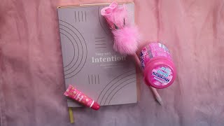 JOURNALING + STICKERS TODAY WITH INTENTIONS JOURNAL ASMR CHEWING GUM screenshot 4