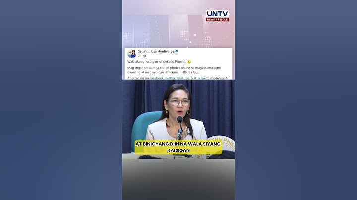 Larawan ni Sen. Hontiveros kasama si Alice Guo na kumakalat online, peke umano