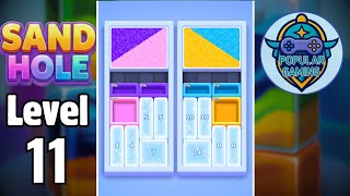 Sand Hole: Block Sort Jam Level 11: Gameplay Solution