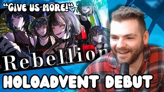 G.O.T Games REACTS to Rebellion【hololive English -Advent- Debut Song】!