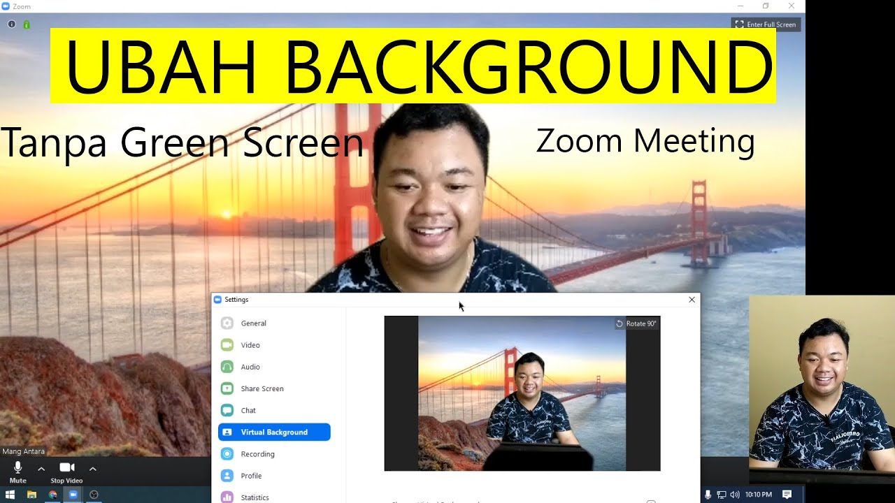 Cara Mengganti Background Zoom Virtual Background Youtube