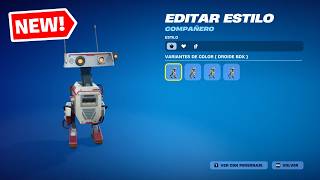 Celebrity Fortnite NEW Star Wars BDX Droid Sidekick cosmetics Full Showcase Profile