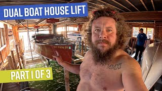 Dockman Vlog: Boat House Lift Install 1 of 3