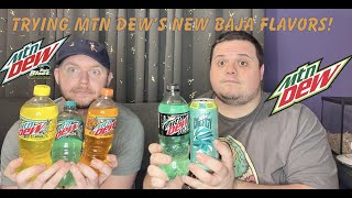 Trying MTN Dew's New Baja Flavors!