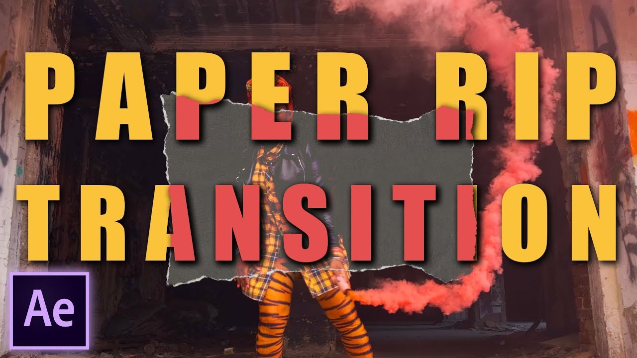 After Effects - Paper Rip/Cut Out Effect Transition Tutorial - YouTube