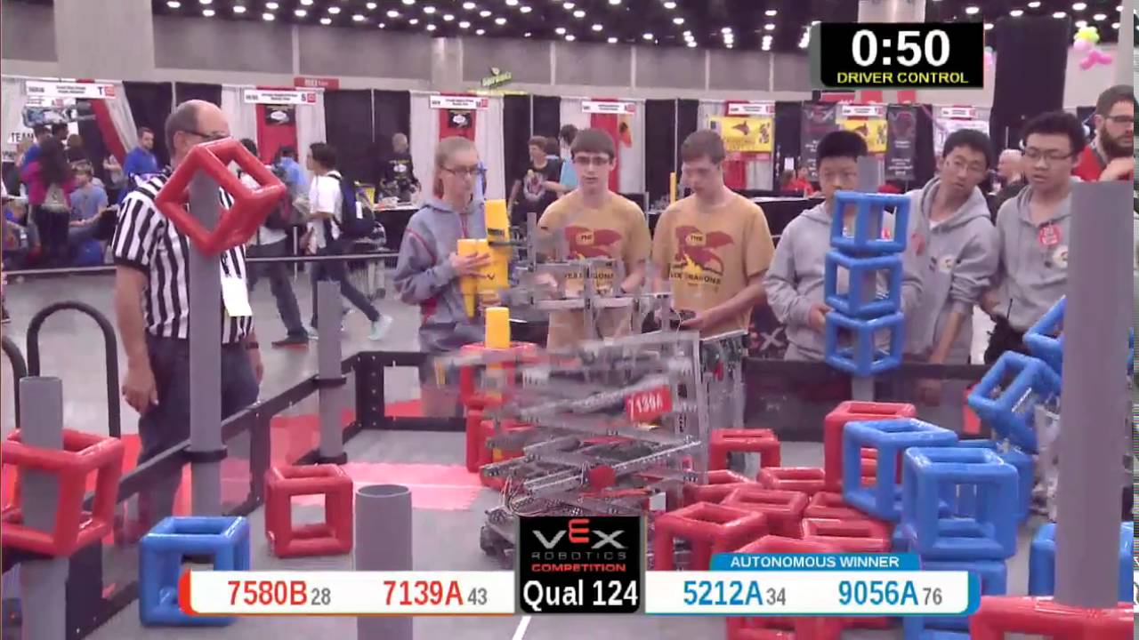 2015 VRC Arts Q124 - 7580B 7139A vs 5212A 9056A - 41 to 86 - VEX Worlds 2015 - Arts Division