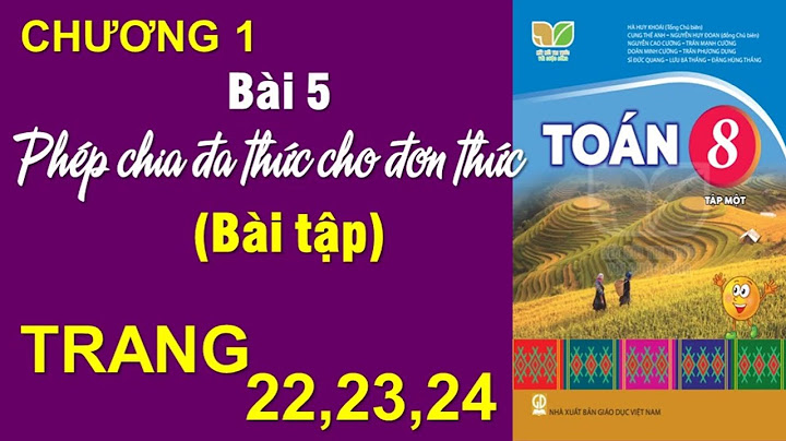 Giải bài tập toán 8 bài 5 tập 2