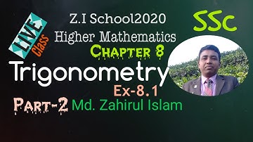 9-10 Online Class Bangla || SSC H Math Trigonometry Technique [Chapter 8 ]
