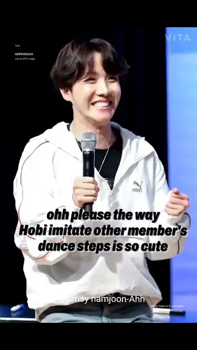 The way Hobi imitates other member's dance steps is so cute ✩