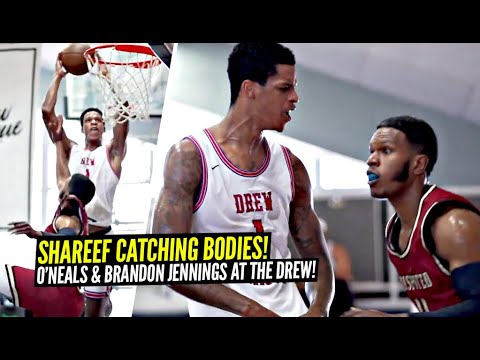 Shareef & Shaqir O'neal Team Up w/ Brandon Jennings & CATCH BODIES at The Drew!